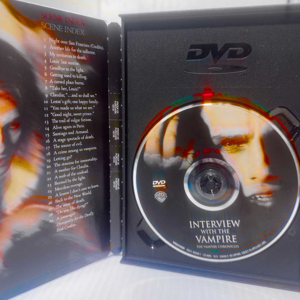 Interview with‎ the Vampire DVD 2000 Widescreen Tom Cruise Brad Pitt Snap Case - Picture 2 of 3